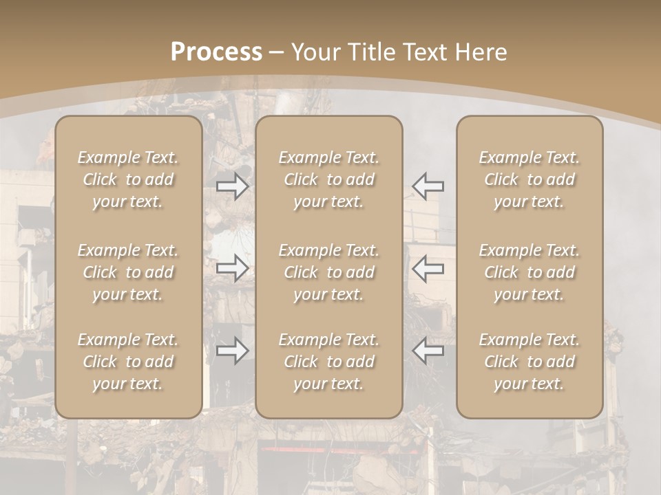 Abandoned Construction Structure PowerPoint Template