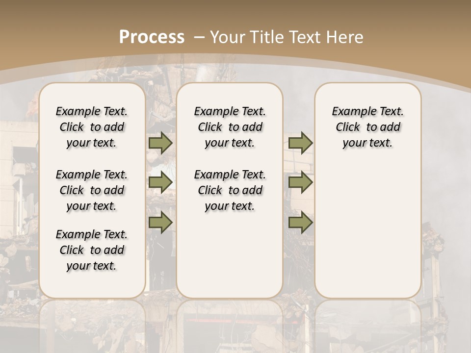 Abandoned Construction Structure PowerPoint Template