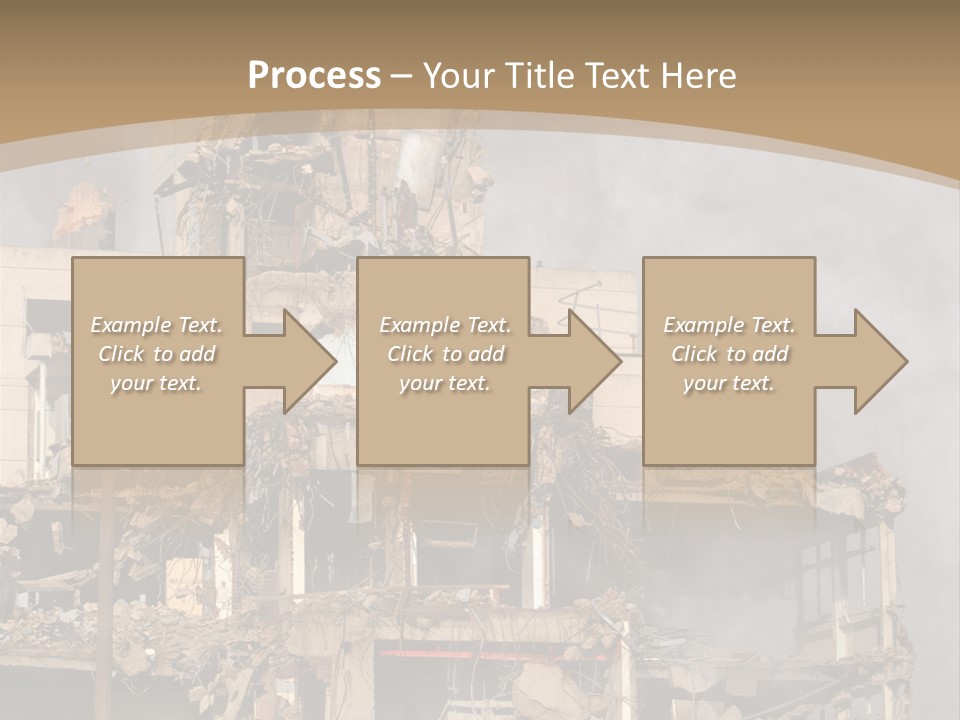Abandoned Construction Structure PowerPoint Template