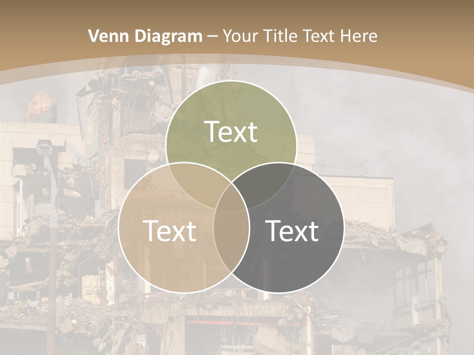 Abandoned Construction Structure PowerPoint Template