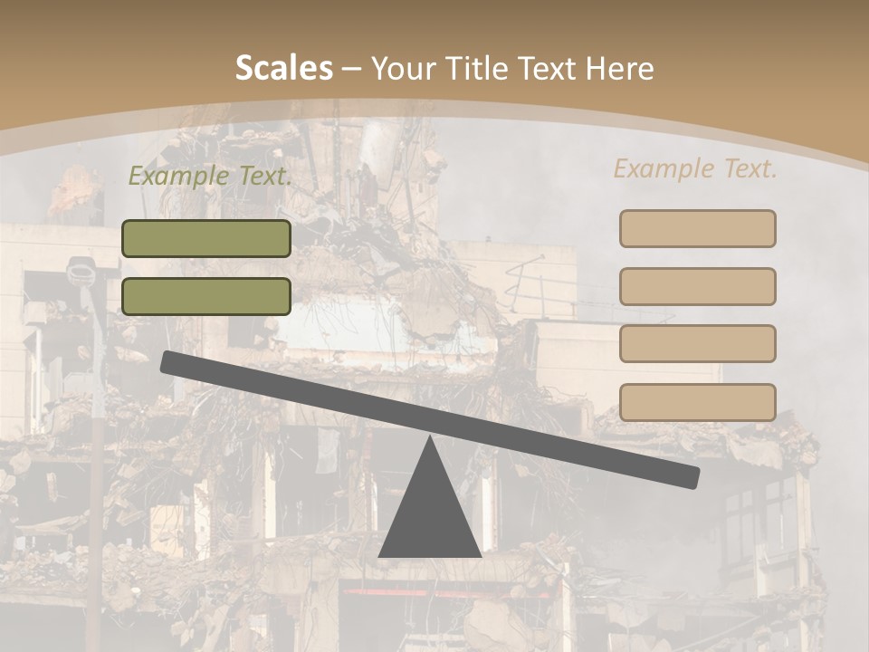 Abandoned Construction Structure PowerPoint Template