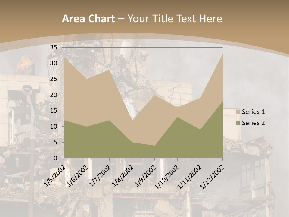 Abandoned Construction Structure PowerPoint Template