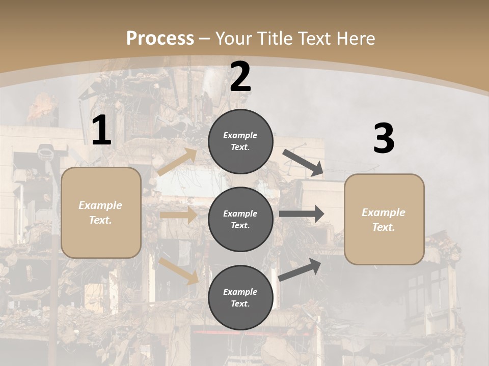 Abandoned Construction Structure PowerPoint Template