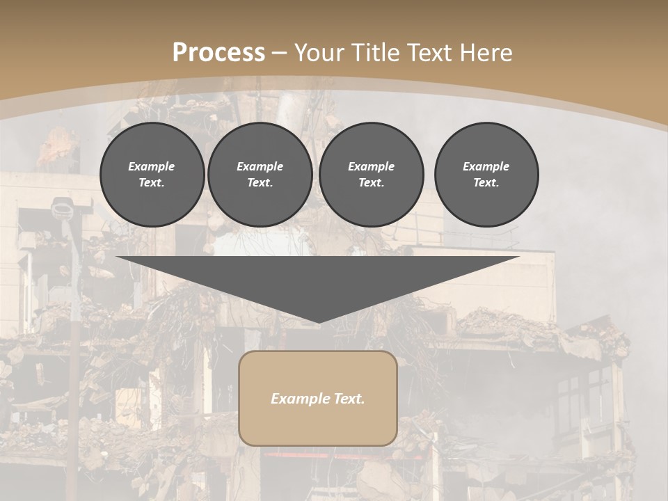 Abandoned Construction Structure PowerPoint Template