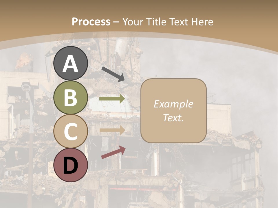 Abandoned Construction Structure PowerPoint Template