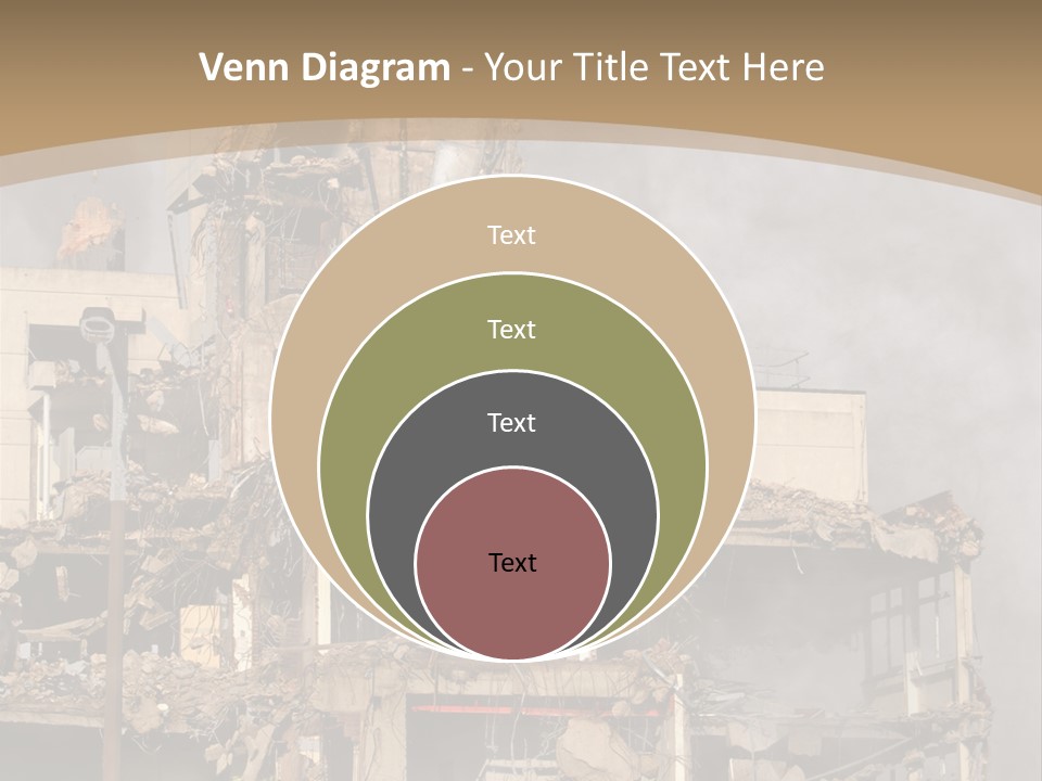 Abandoned Construction Structure PowerPoint Template
