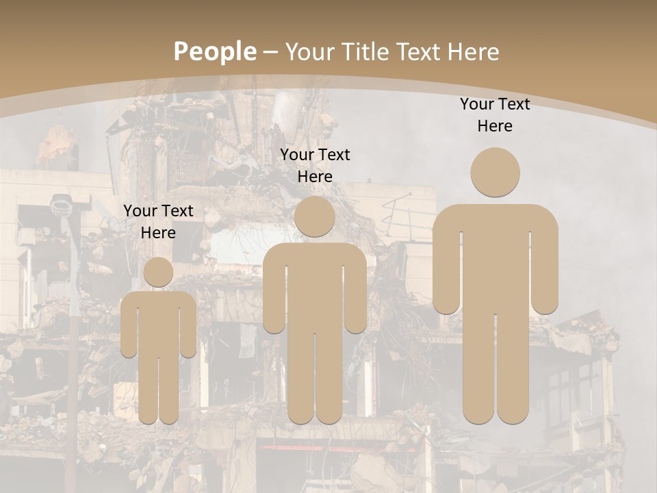 Abandoned Construction Structure PowerPoint Template