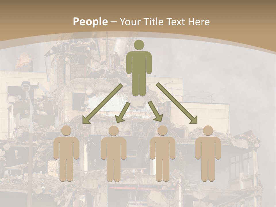 Abandoned Construction Structure PowerPoint Template