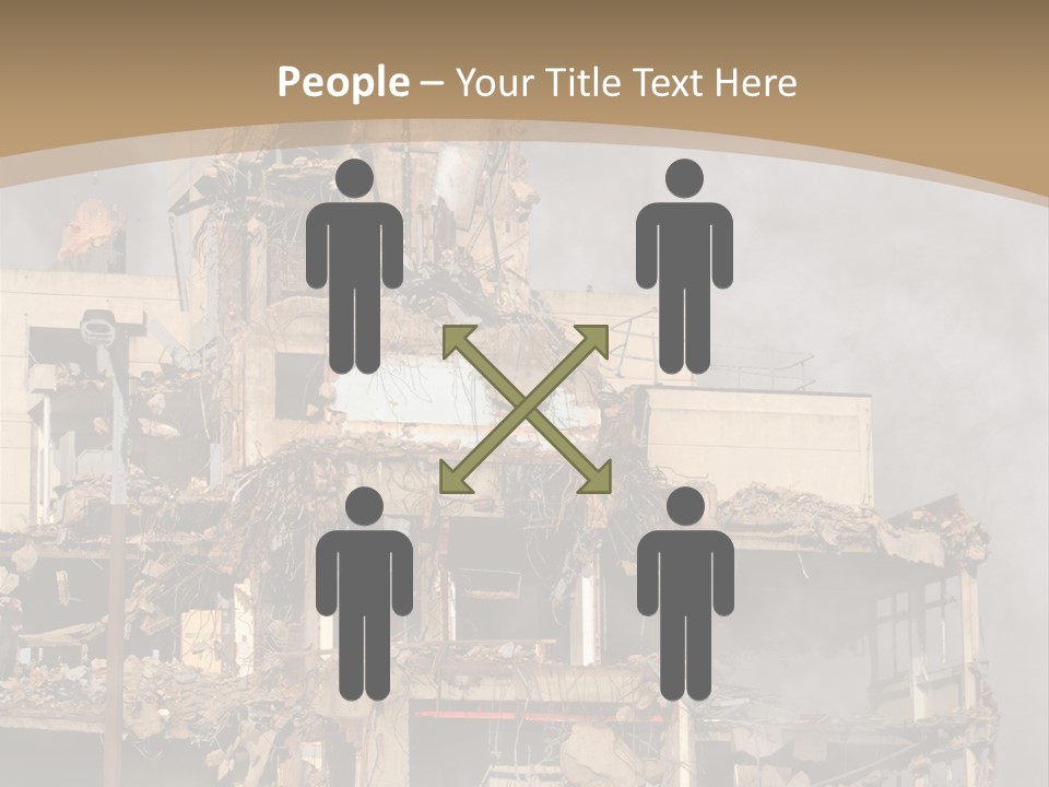 Abandoned Construction Structure PowerPoint Template