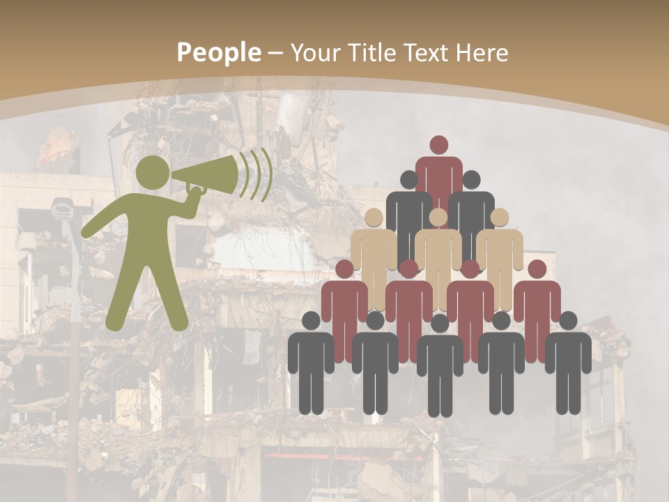 Abandoned Construction Structure PowerPoint Template