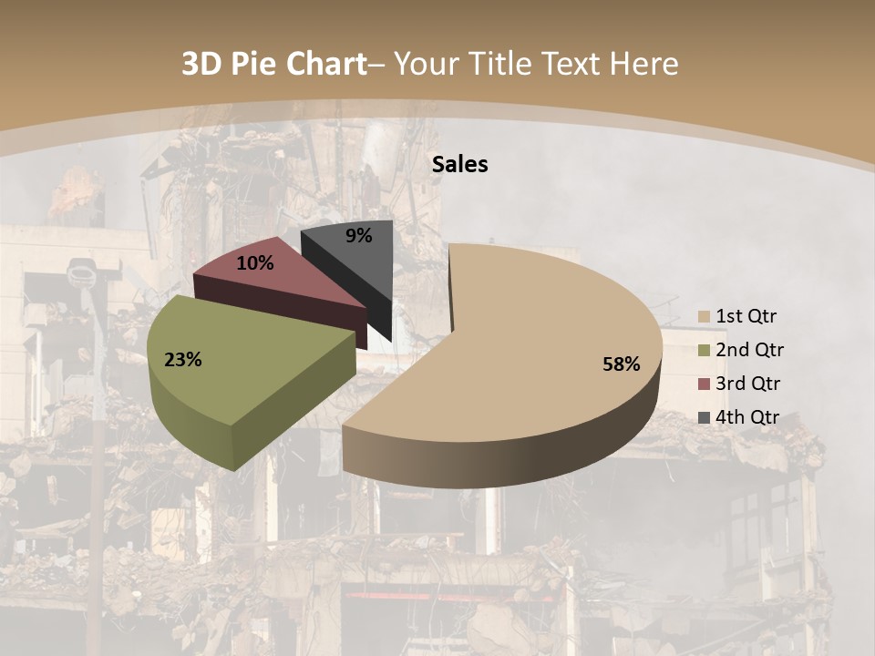 Abandoned Construction Structure PowerPoint Template