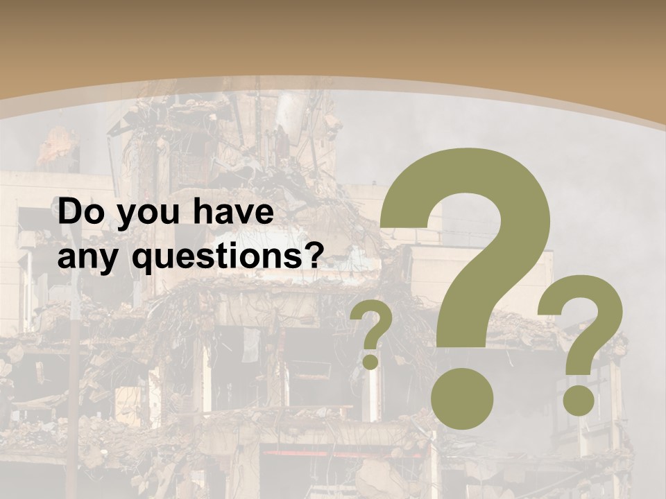 Abandoned Construction Structure PowerPoint Template