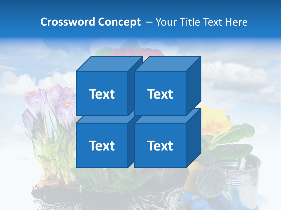 Bloom Red Primula PowerPoint Template