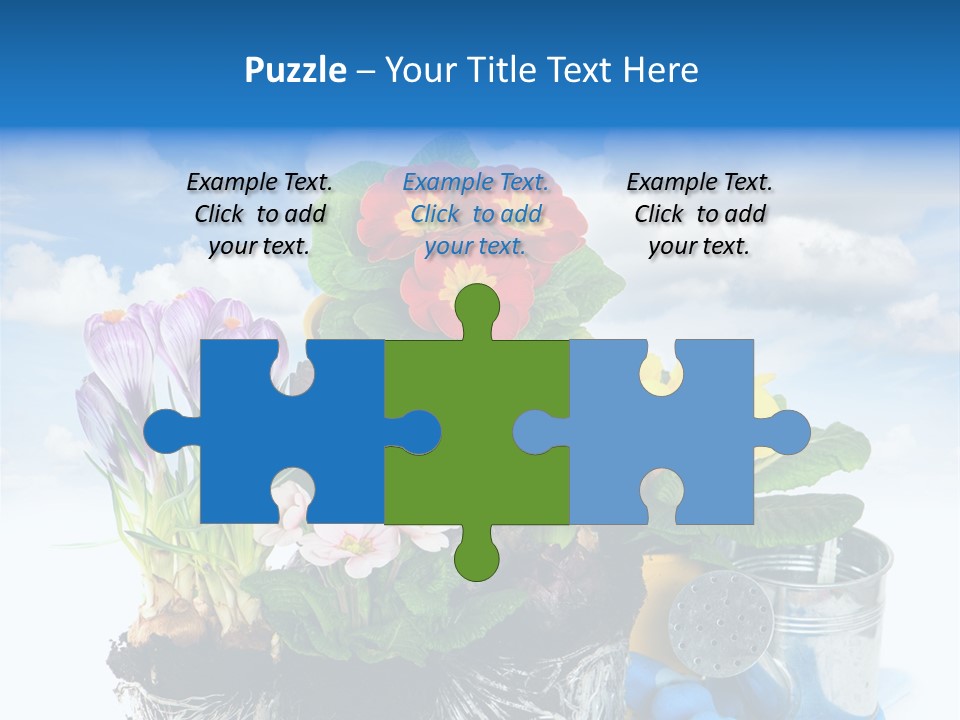 Bloom Red Primula PowerPoint Template