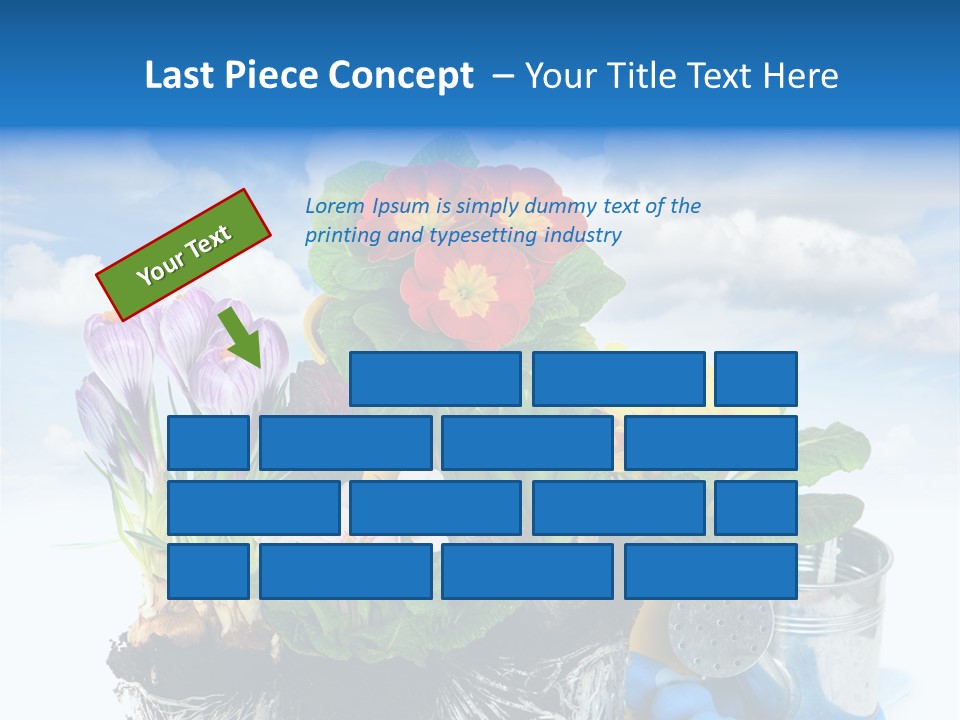 Bloom Red Primula PowerPoint Template