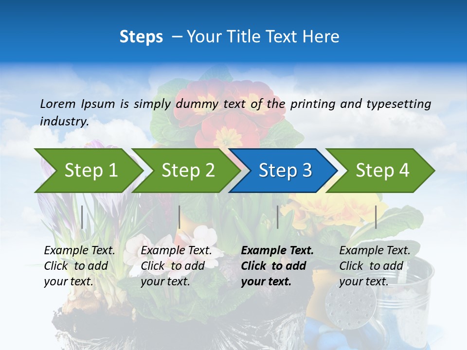 Bloom Red Primula PowerPoint Template