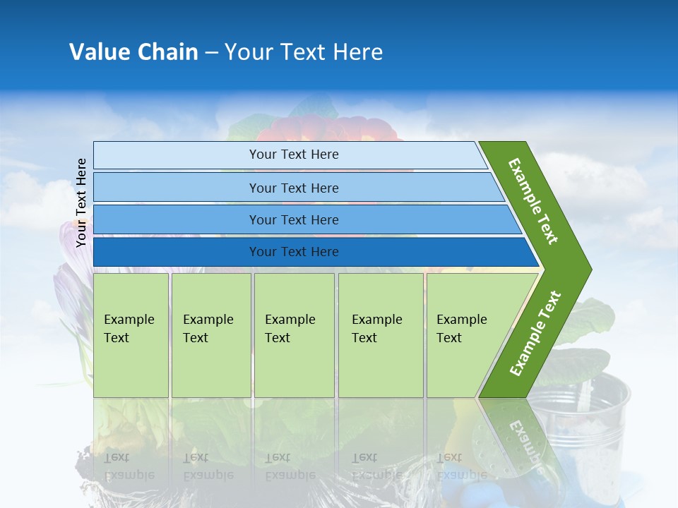 Bloom Red Primula PowerPoint Template