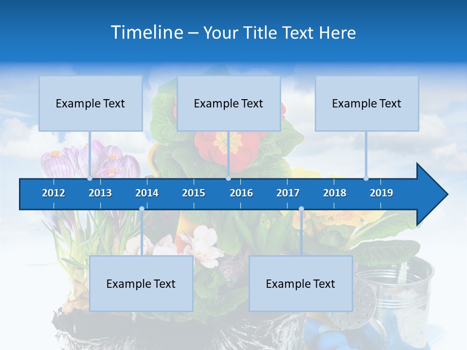 Bloom Red Primula PowerPoint Template
