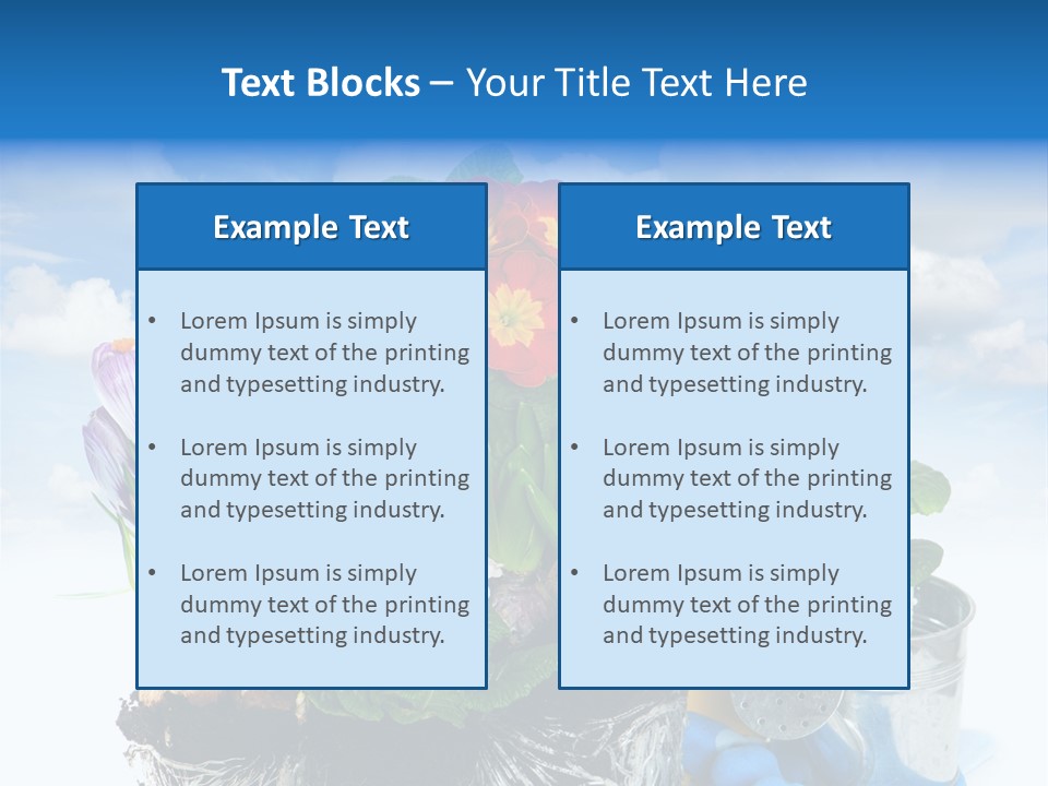 Bloom Red Primula PowerPoint Template