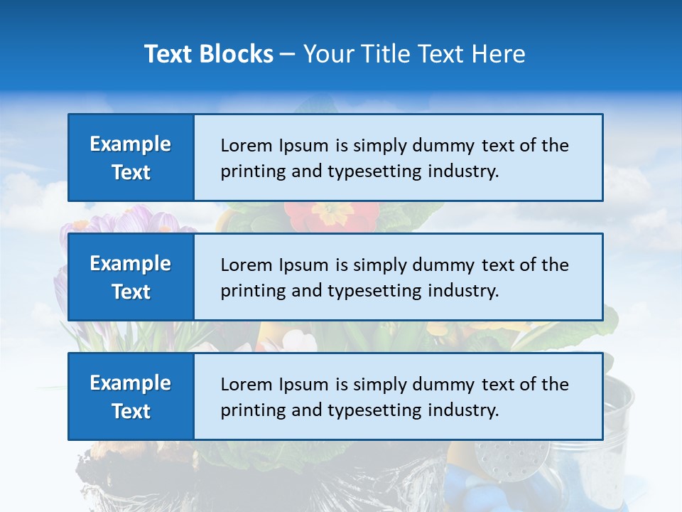 Bloom Red Primula PowerPoint Template