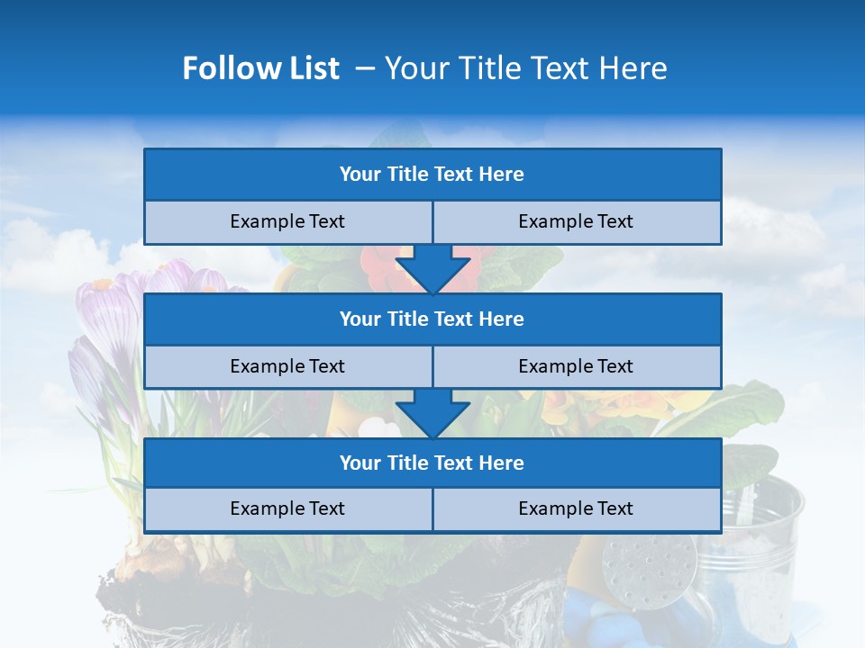 Bloom Red Primula PowerPoint Template