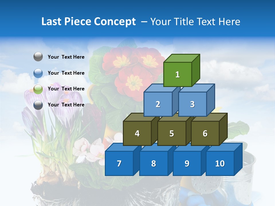 Bloom Red Primula PowerPoint Template