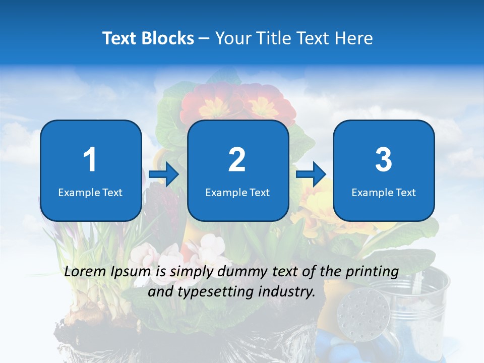 Bloom Red Primula PowerPoint Template