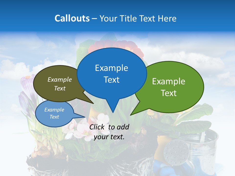 Bloom Red Primula PowerPoint Template