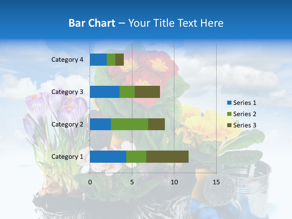 Bloom Red Primula PowerPoint Template