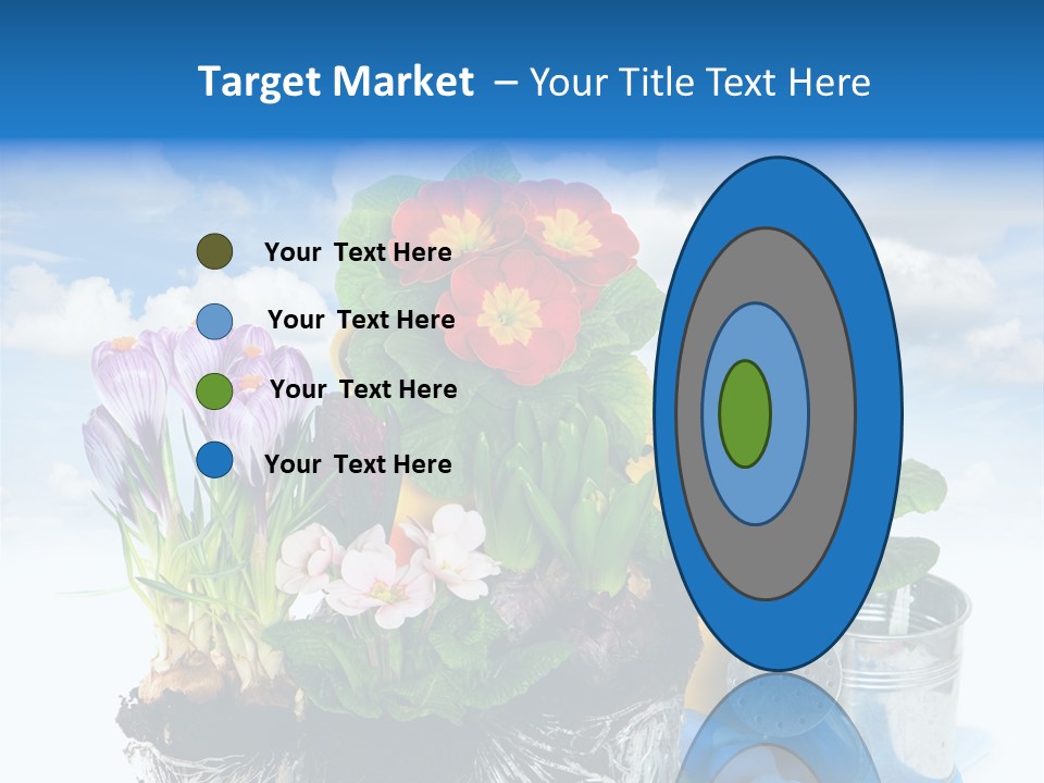 Bloom Red Primula PowerPoint Template