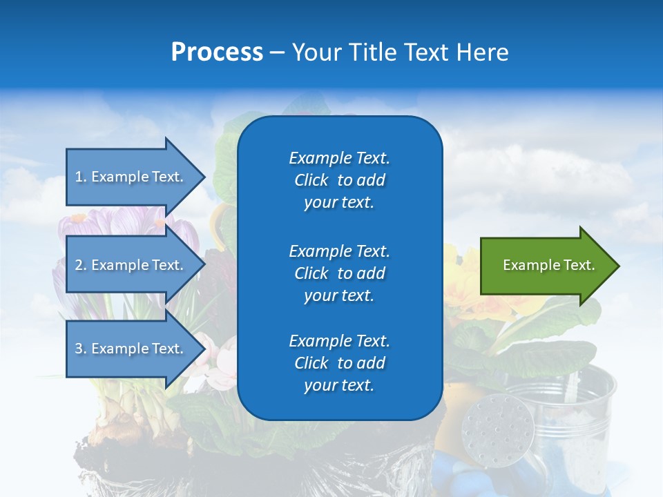 Bloom Red Primula PowerPoint Template