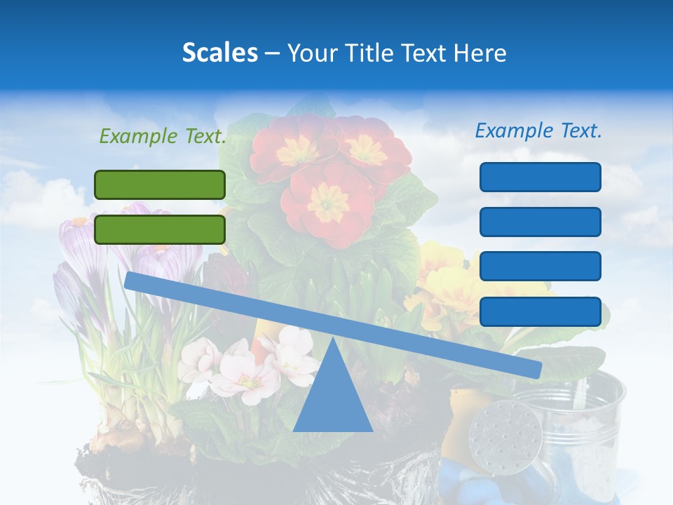 Bloom Red Primula PowerPoint Template