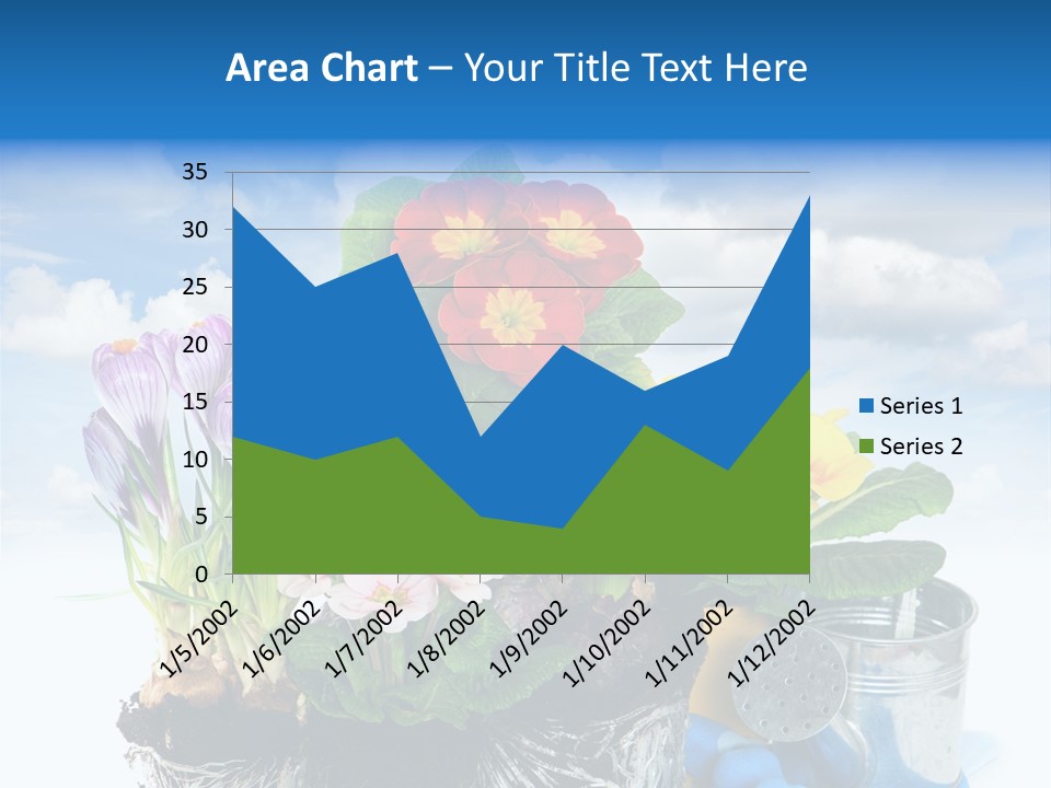 Bloom Red Primula PowerPoint Template