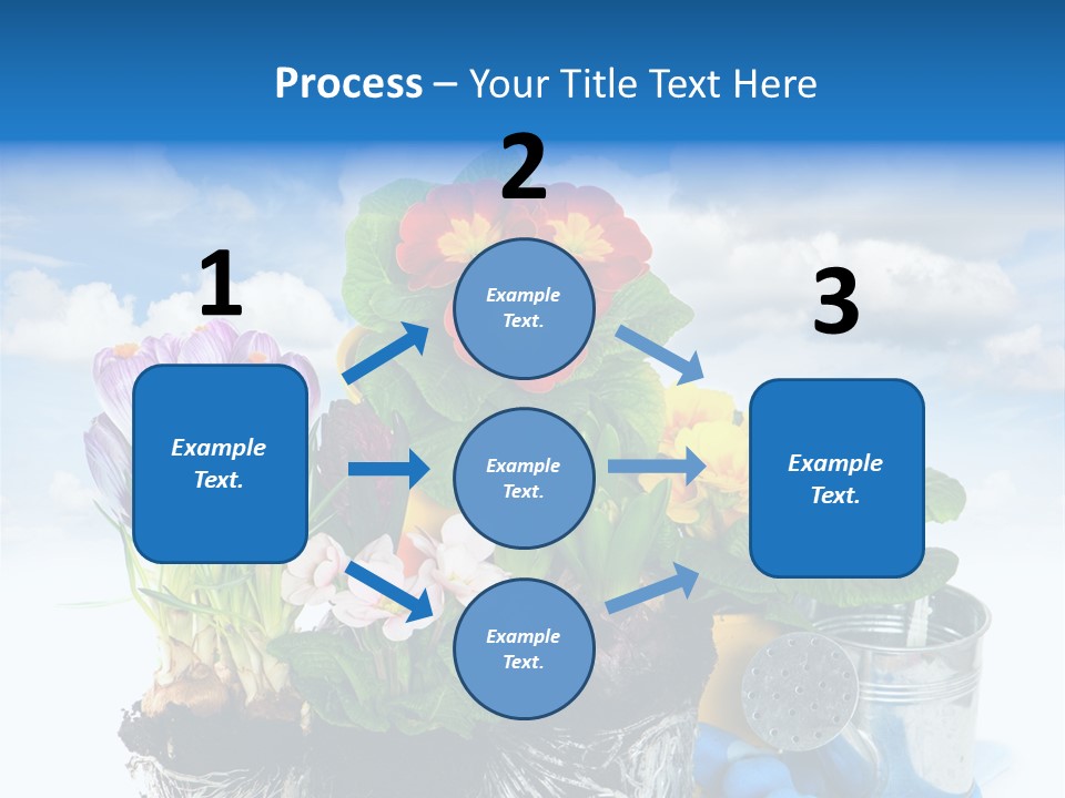 Bloom Red Primula PowerPoint Template