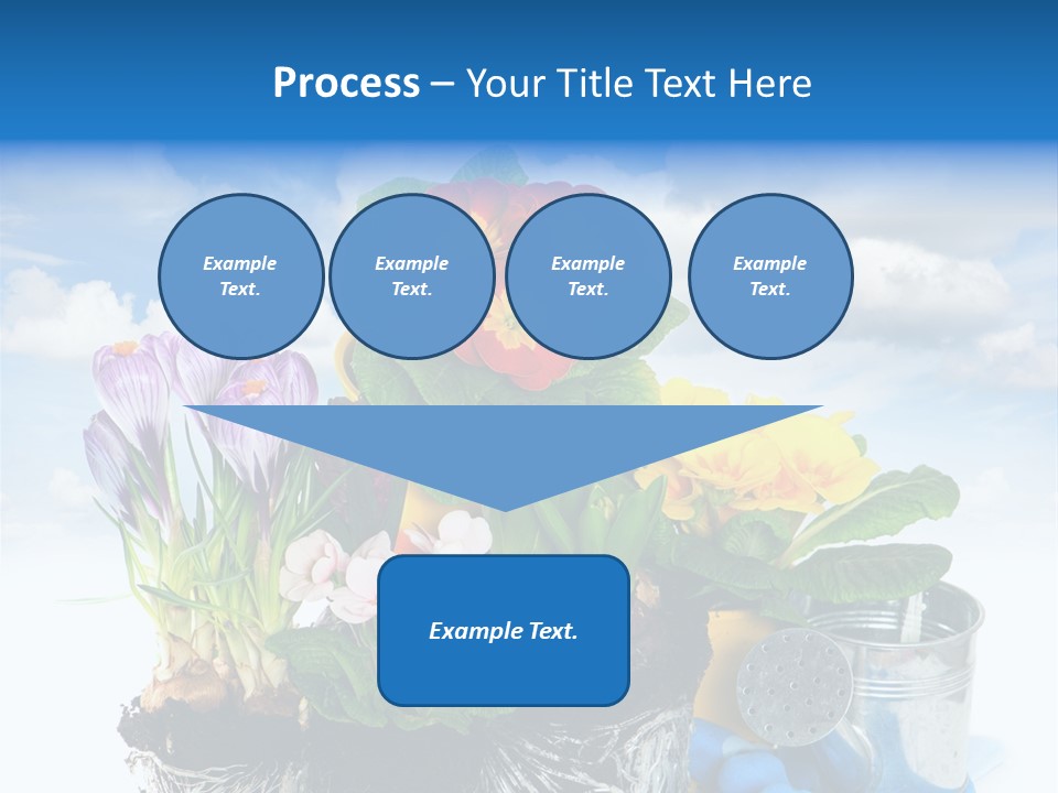 Bloom Red Primula PowerPoint Template