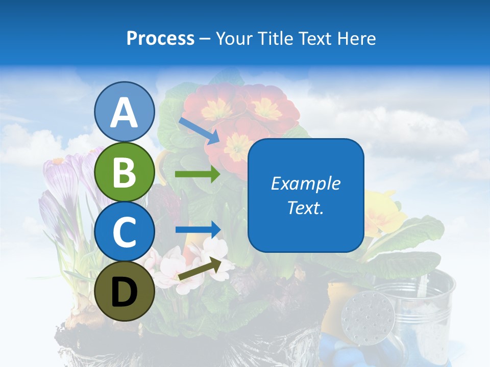 Bloom Red Primula PowerPoint Template