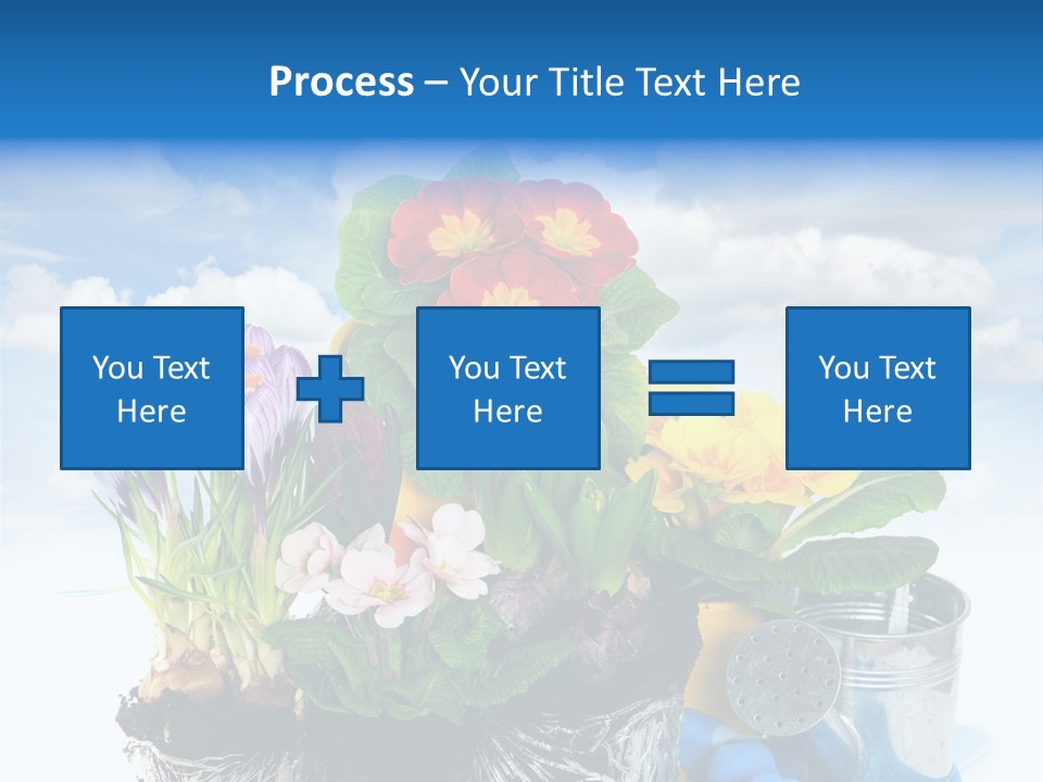 Bloom Red Primula PowerPoint Template