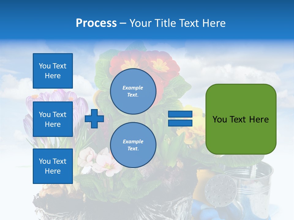 Bloom Red Primula PowerPoint Template