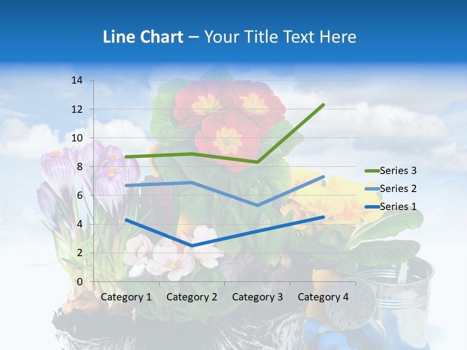 Bloom Red Primula PowerPoint Template