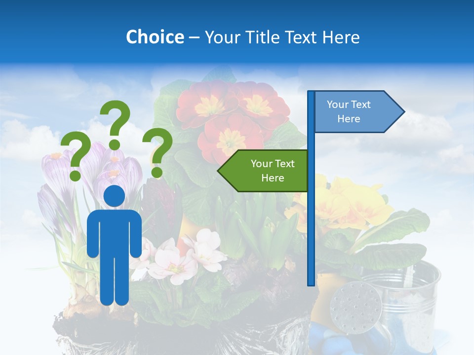Bloom Red Primula PowerPoint Template
