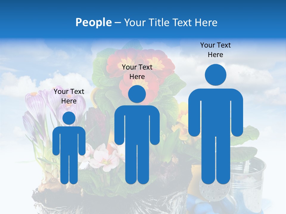 Bloom Red Primula PowerPoint Template