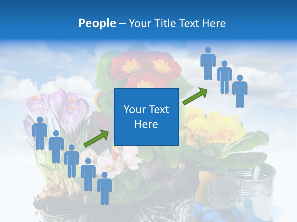 Bloom Red Primula PowerPoint Template
