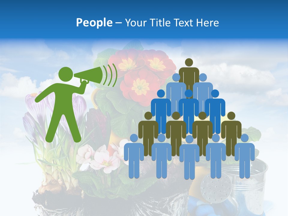 Bloom Red Primula PowerPoint Template