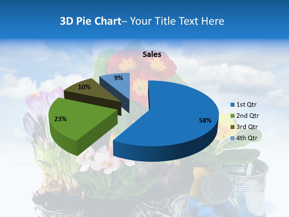 Bloom Red Primula PowerPoint Template