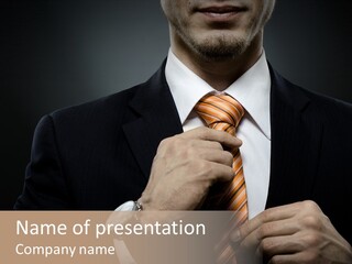 Beautiful Handsome Lad PowerPoint Template