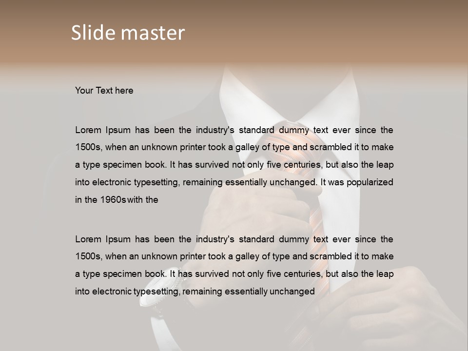 Beautiful Handsome Lad PowerPoint Template