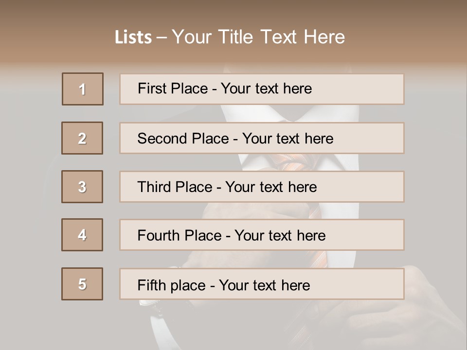Beautiful Handsome Lad PowerPoint Template