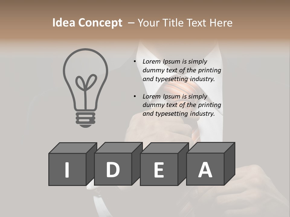 Beautiful Handsome Lad PowerPoint Template