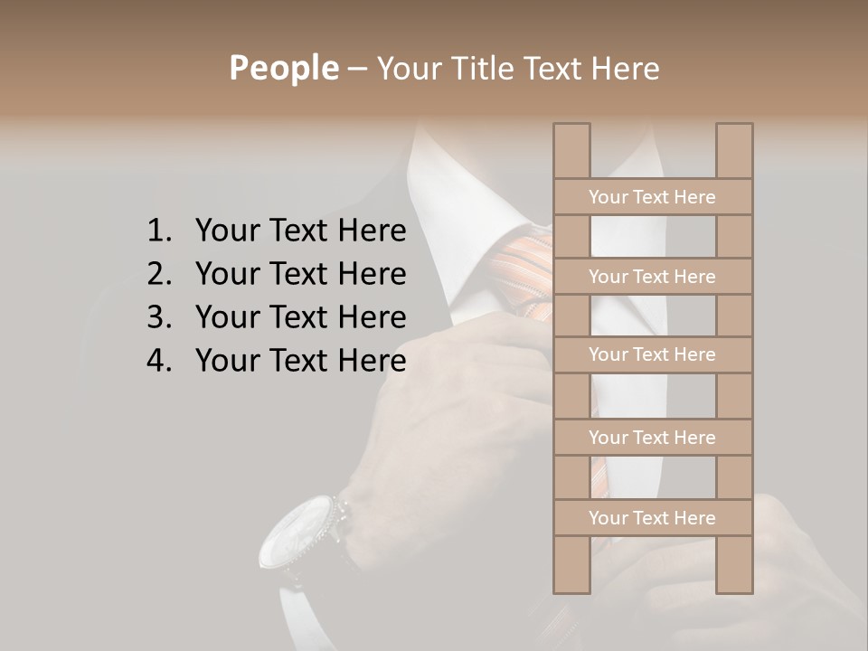 Beautiful Handsome Lad PowerPoint Template