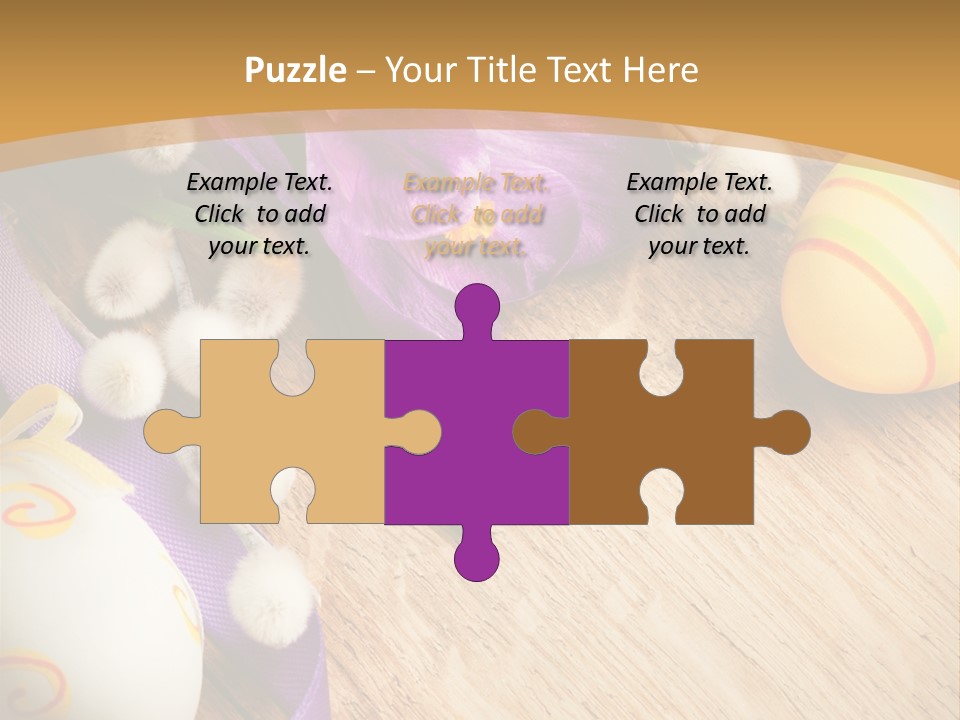 Catkins Yellow Holiday PowerPoint Template